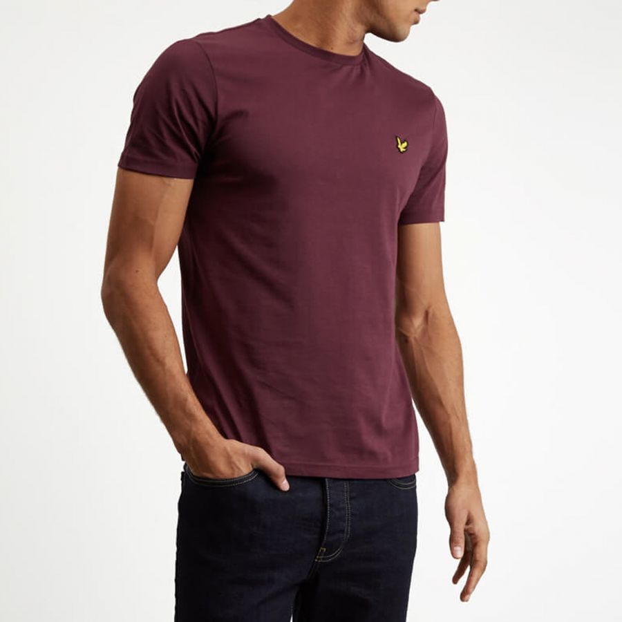 Lyle \u0026 Scott Plain T-Shirt | Burgundy