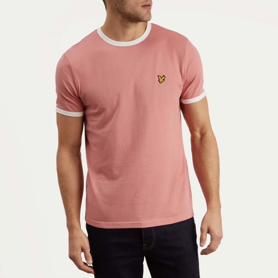 pink lyle and scott shirt