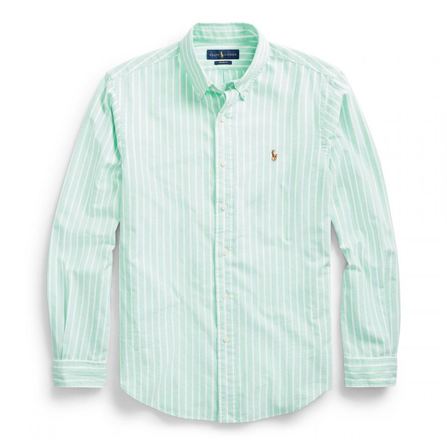 green striped ralph lauren shirt