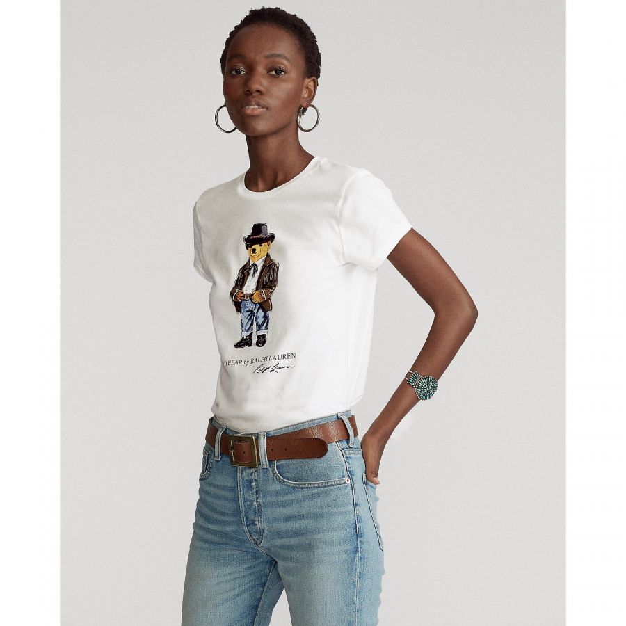 women polo bear shirt